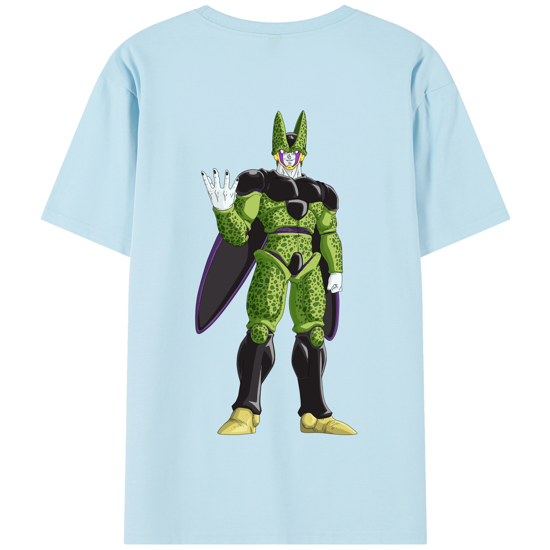 （画像用） ドラゴンボール セル DRAGON BALL Cell 綿100％半袖Tシャツ（背面プリント）